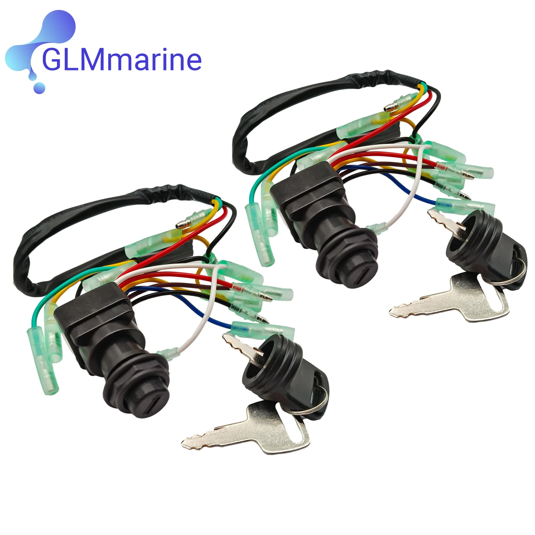 2 Set 703-82510-43 Ignition Switch Key Assy 703-82510 for YAMAHA Boat Outboard Engine Control Box 703-82510-43-00 703-82510-42 image 6