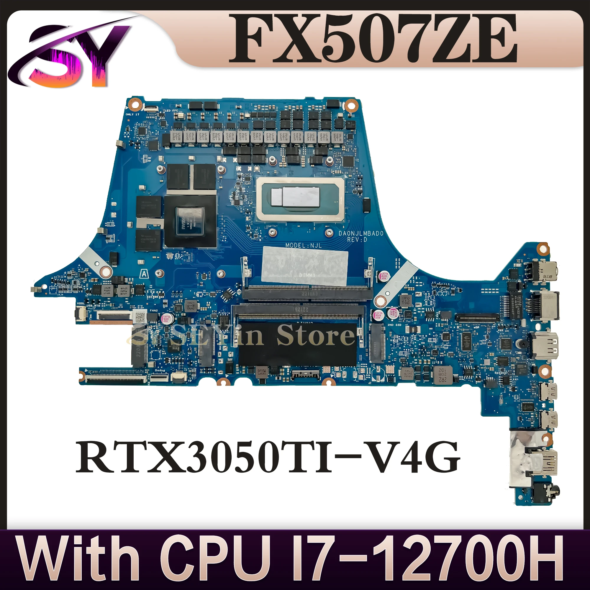 

FX507ZE Mainboard For ASUS TUF Gaming F15 FX507ZC TUF507ZC FX507Z TUF507Z FX507 Motherboard I7-12700H RTX3050 RTX3050TI