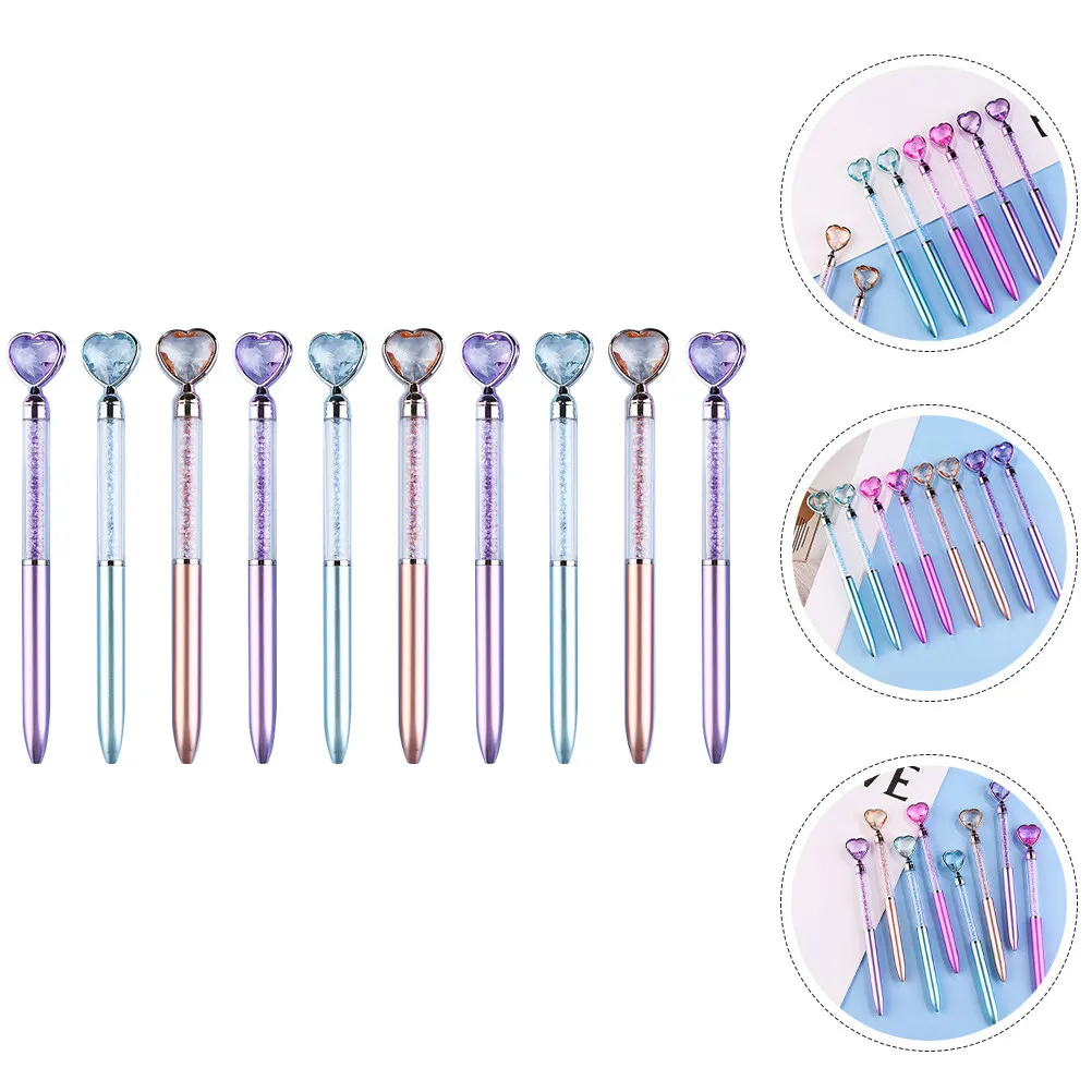 

10Pcs Creative Ballpoint Pens Exquisite Appearance Fine Tip Smooth Flow Ink for School Supplies Festival Gifts