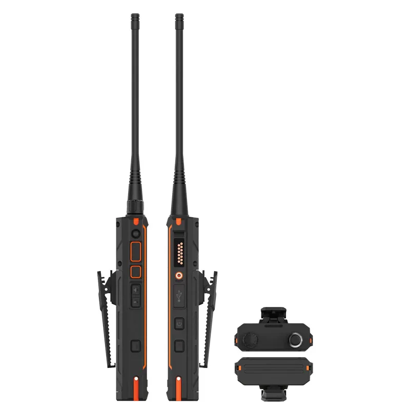 Uniwa MT6762สมาร์ทโฟน P4 4G 64G, IP68กันน้ำ4W DMR อนาล็อก walkie talkie talkie 3000mAh แอนดรอยด์9