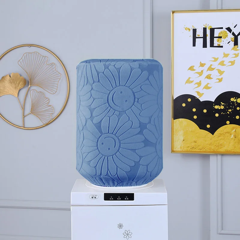 Modern Thickened Polyester Water Dispenser Cover with Top Opening Household Dust Cover for Water Bottles