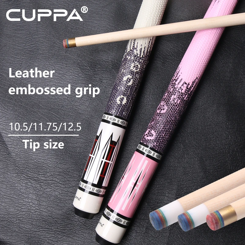 

CUPPA Professional Billiards Cue Big Tip Pool Table Supplies Accessories Chinese Black Eight Nine Ball Pink Couple Style