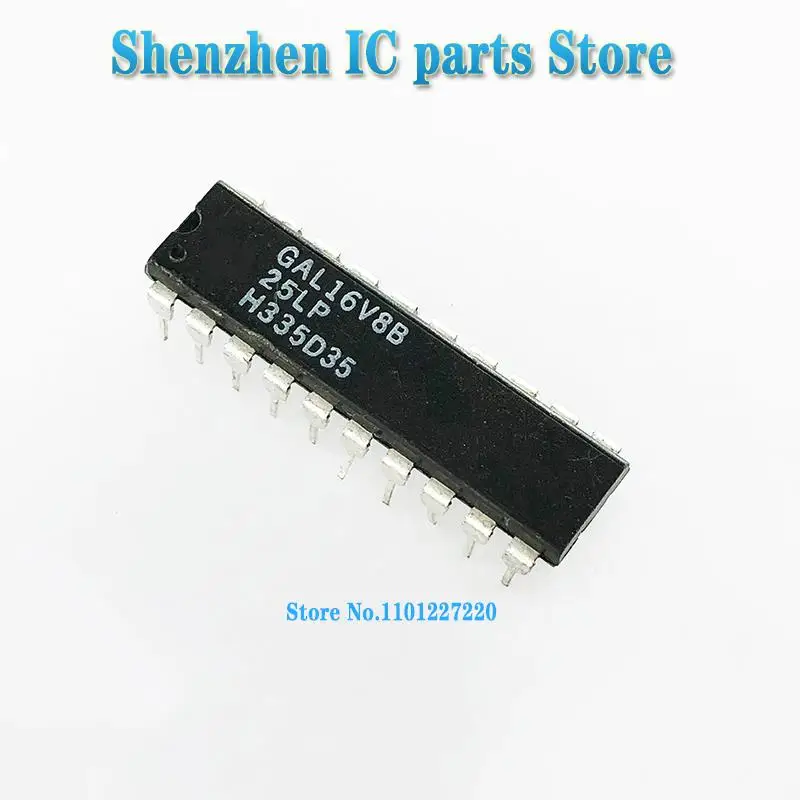 10PCS/LOT Original GAL16V8B GAL16V8B-25LP GAL16V8B-25 DIP-20 In Stock