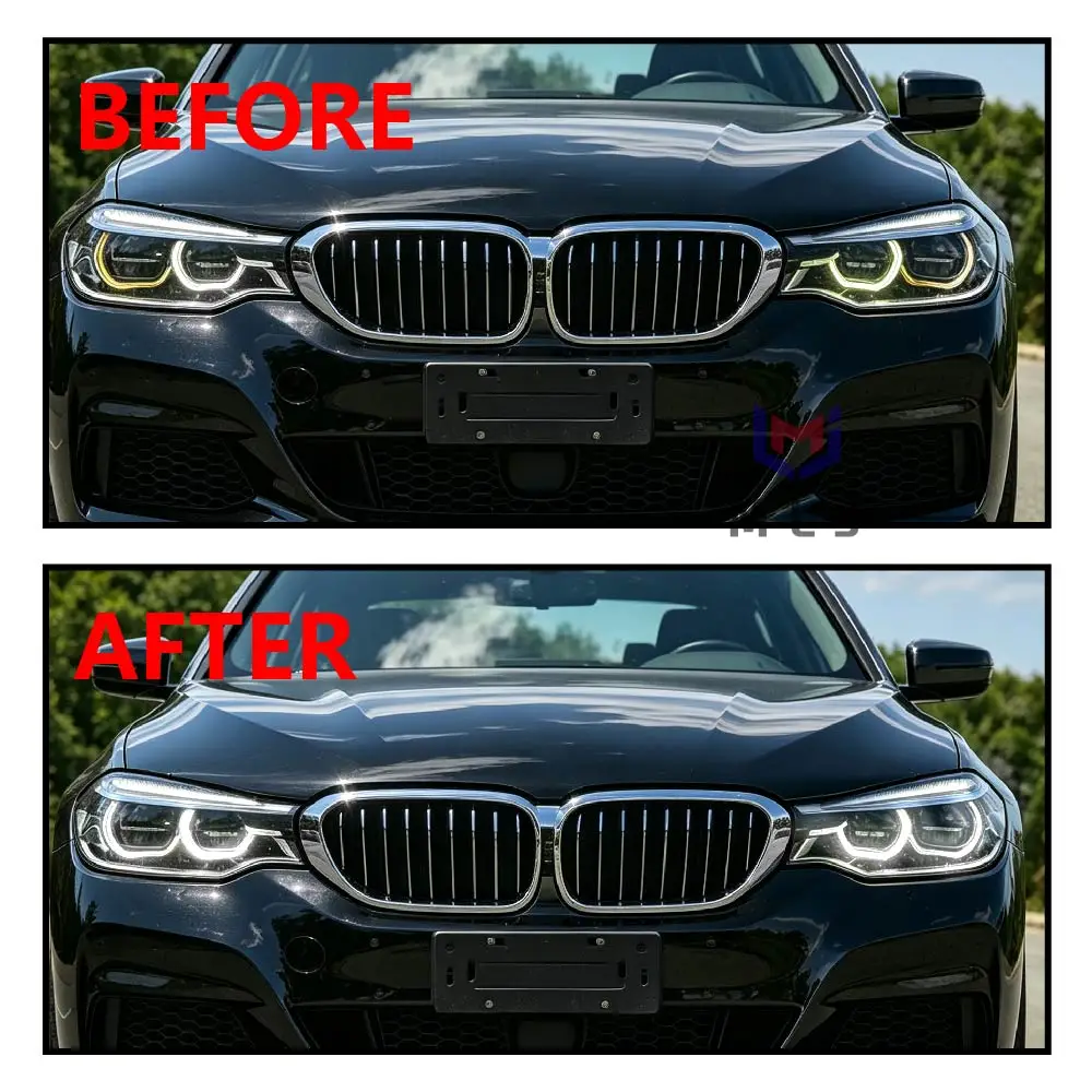 Angel Eye For BMW 3 Series GT F34 2017-2020 LED Headlight High Spec DRL Lamp Tube Angel Eye Acrylic Strip Light Source Module