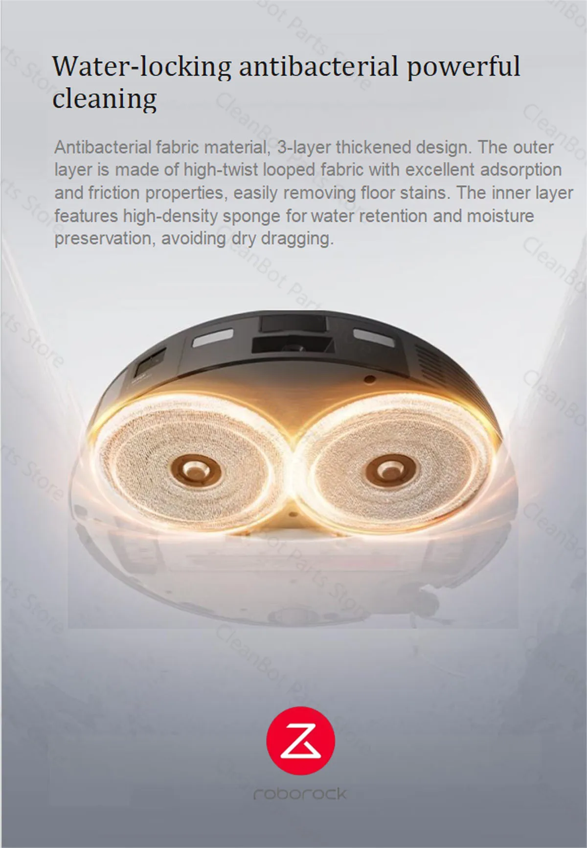 Original Roborock Qrevo Curv 2 Pro Vacuum Cleaner Accessories Filter, Side/Main Brush, Mop, Dust Bag & Main Brush Cover Optional