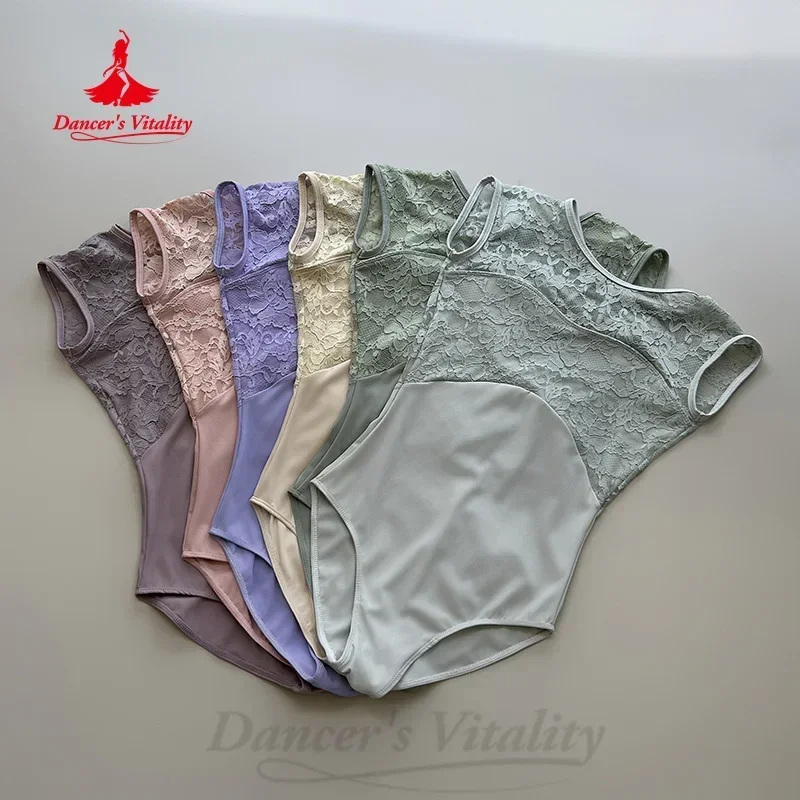 Ballet Dance Leotard Sexy Lace Sleeveless Jumpsuit for Adults and Children Comfortable and Breathable Dance Practice Clothes