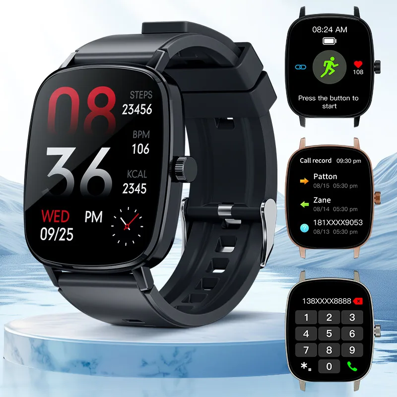 AW63 スマートウォッチ 2.01 インチ HD スクリーン Bluetooth 通話マルチスポーツモードヘルスモニター女性の生理期間スポーツスマートウォッチ