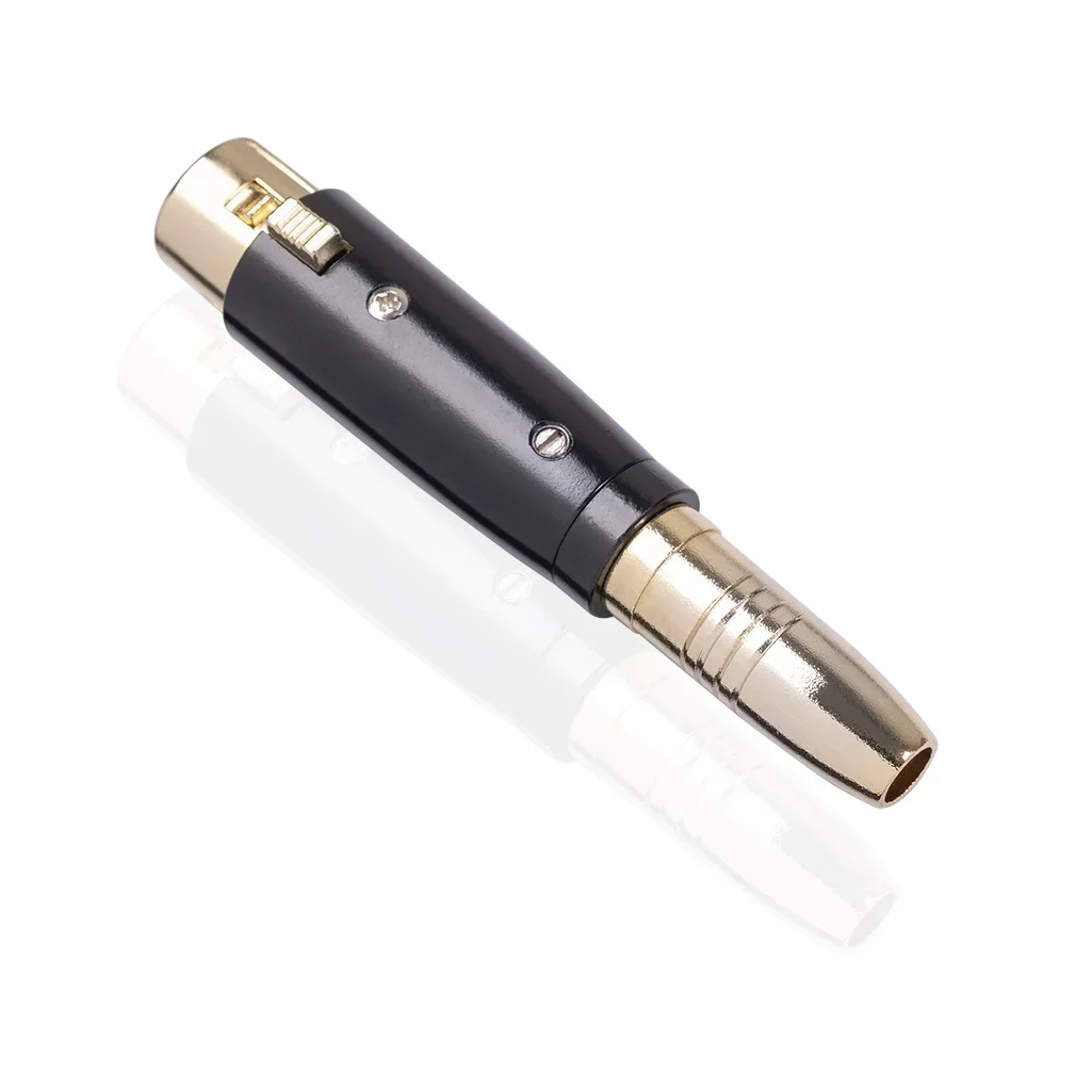 

Zinc Alloy Shell Gold Plated Cannon Plug Stereo 6.35 Female To XLR Audio Adapter