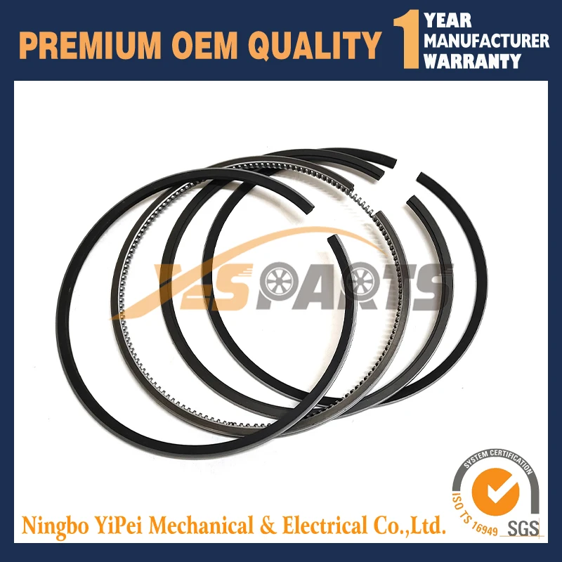 1 pcs Piston Rings Set Fits Hino EM100 Engine Truck Excavator