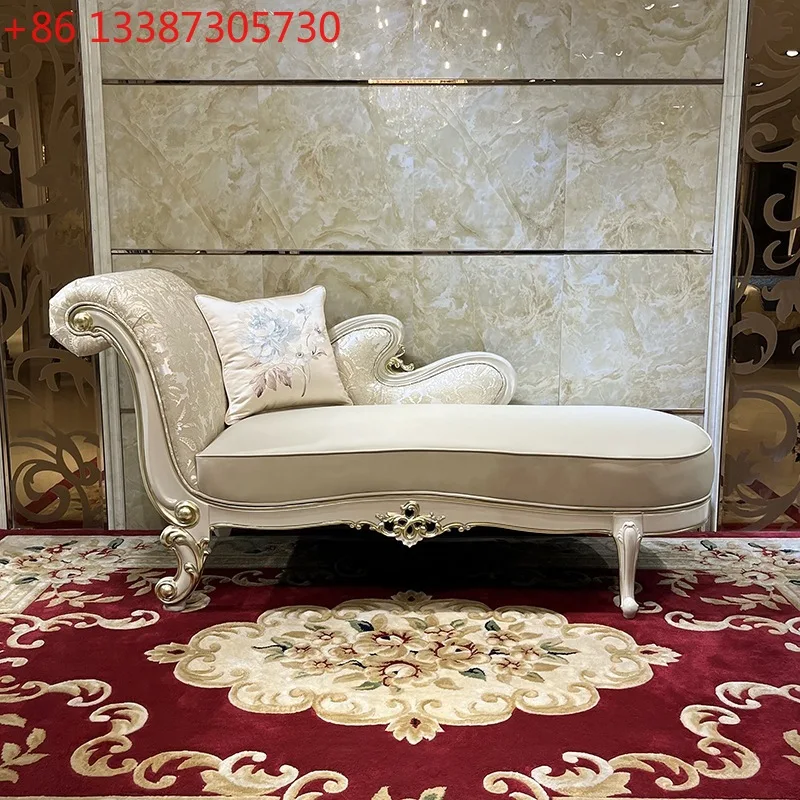 

Французский шезлонг, европейская спальня, красивый диван из цельного дерева, кресло для гостиной