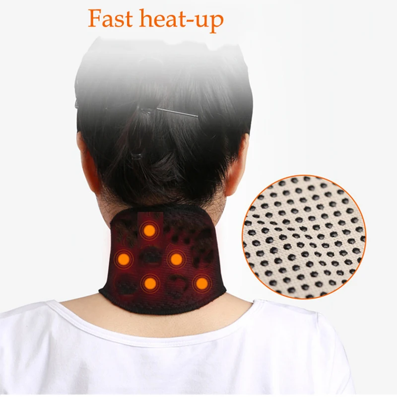 Neck Belt Tourmaline Self Heating Magnetic Therapy Neck Wrap Belt Brace Pain Relief Cervical Vertebra Protect Health Care