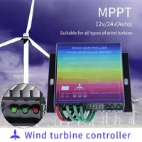 500/800W MPPT Wind Turbine Generator Controller Wind Power Generating Controller With Overcharging Protection IP67 Waterproof