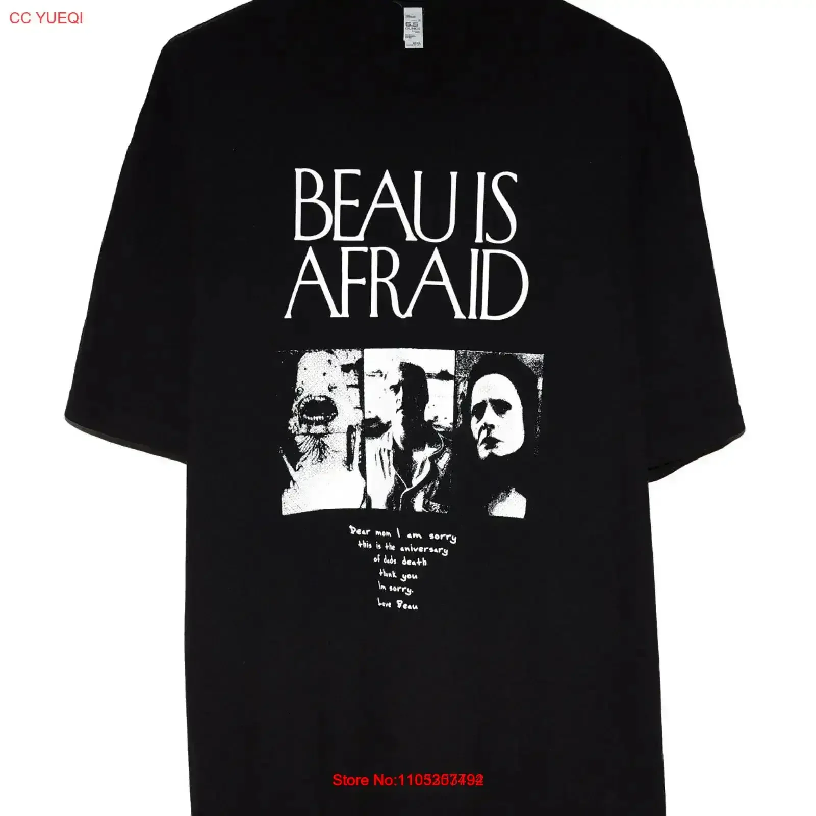 Beau is Afraid T Shirt By Hell Bent SIZE 2XL vintage Washed Stretched streetwear homme Versatile Slightly vintage Washed