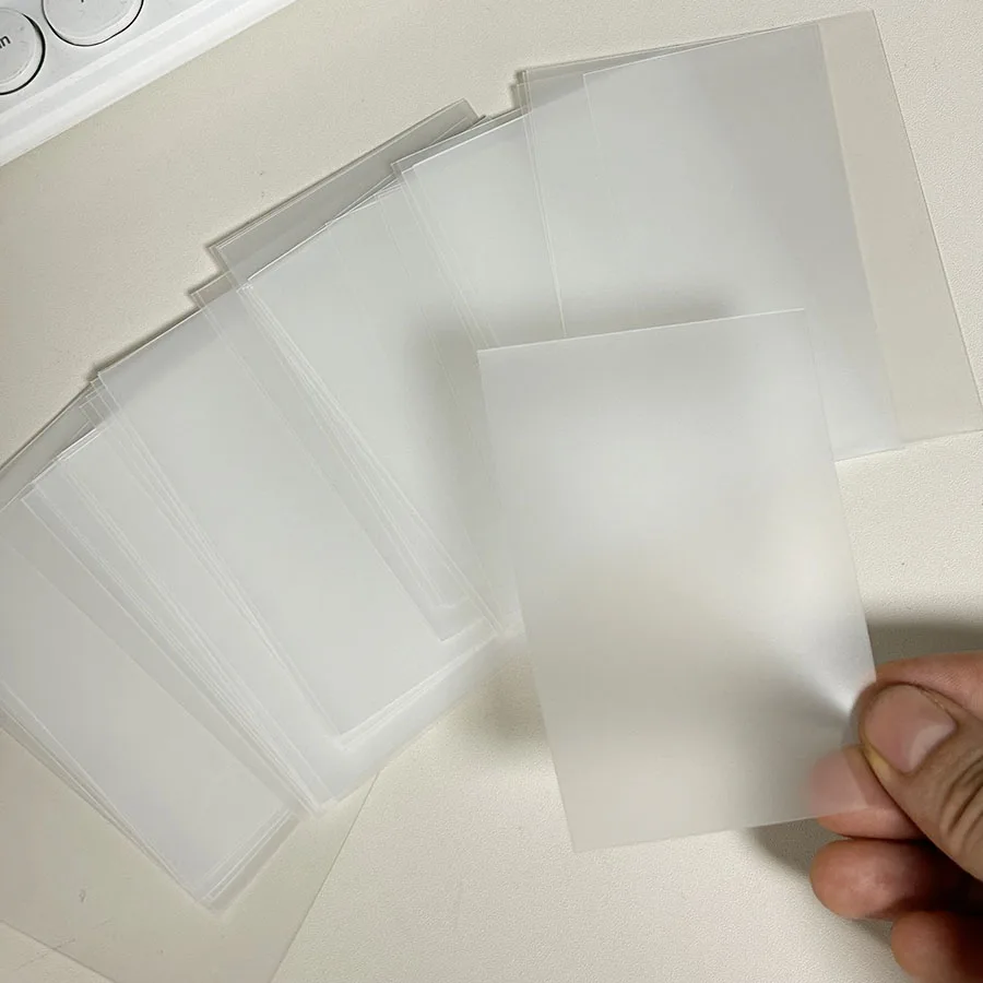 58 x 89 mm, 50 Stück, mattierte Kartenhüllen, 65 x 90 mm transparente POP-Folien, Postkarten-Organizer-Halter – Detail 2