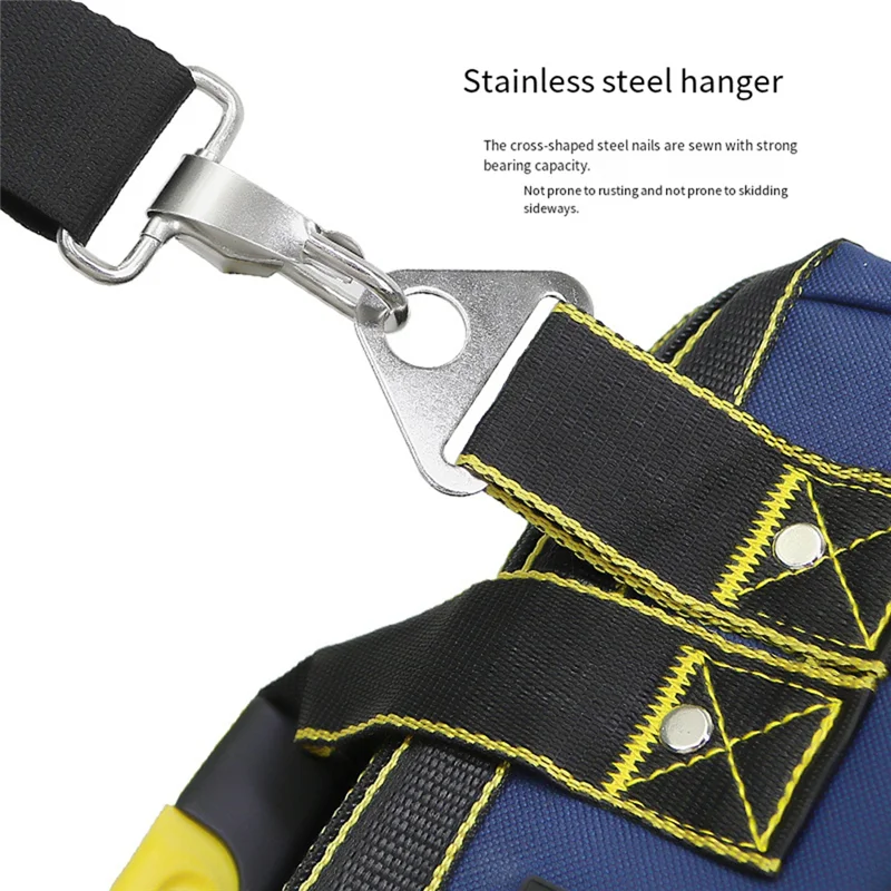 BYBS-fourre-tout pour outils d'électricien robuste, paquet de 3 organisateurs étanches à bouche large de 13 pouces pour outils électriques