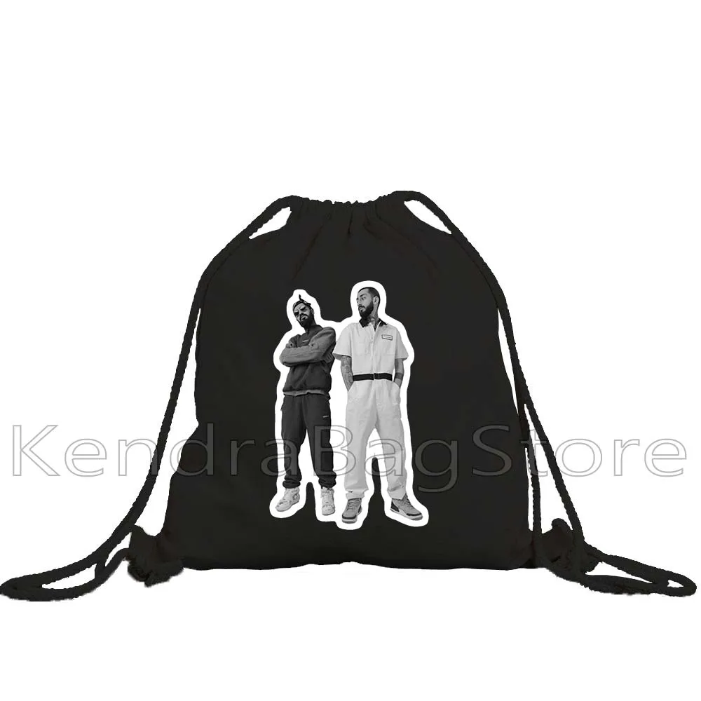 Rapper Hajime Miyagi Andy Panda Great Rap Artist Music Gifts Canvas Drawstring Backpack Sports Gym Sackpack String Bag for Sport