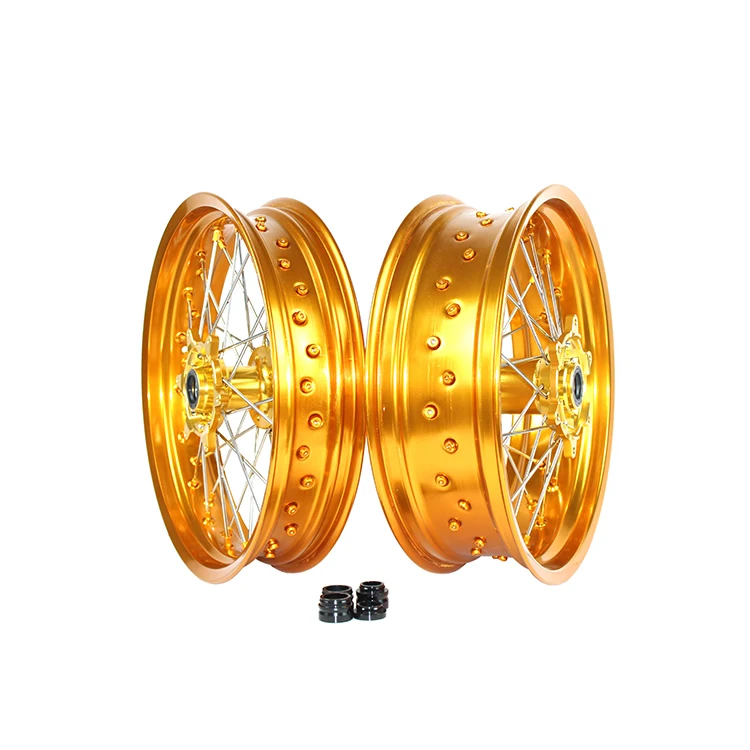

2003-2025 High Quality 16/17 Inch Customize Motorcycle Parts Hubs Aluminum Alloy Supermoto Wheels