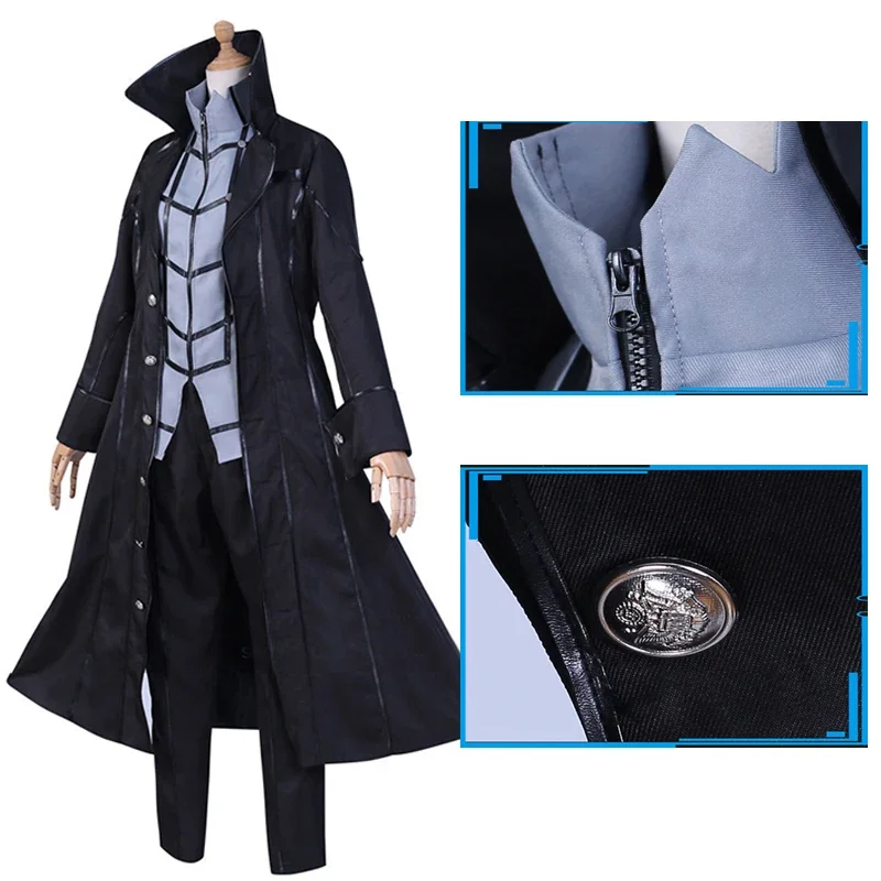 Amamiya Ren Cosplay Game Person 5 Cosplay Costume Wig Uniform Jackets Full set Halloween Party Costume for Men