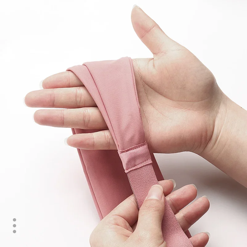 Damskie sportowe opaski na głowę szybkoschnące 1 szt. antypoślizgowe odprowadzające wilgoć opaska do ćwiczeń opaska do biegania fitness opaska do włosów do jazdy na rowerze i jogi