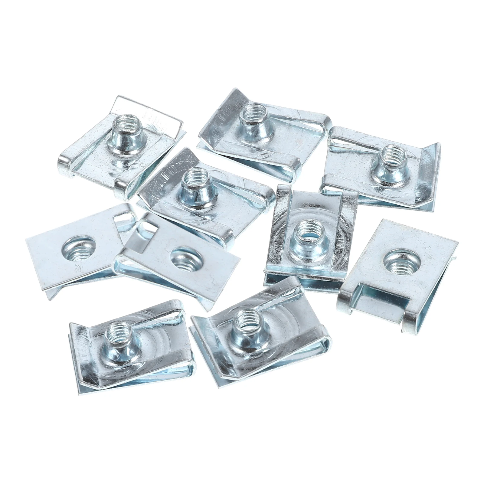 

10 Pcs Pinch Nut Functional Fasteners High Elasticity Silver Clips Bodywork Accessories Panel Bumper Fixing