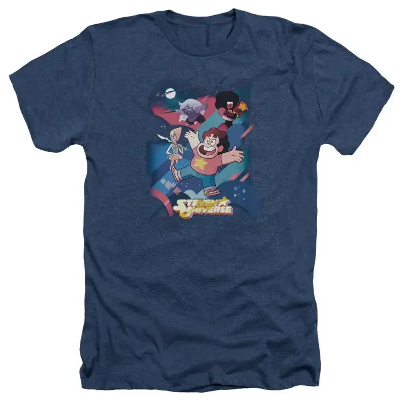 STEVEN UNIVERSE GROUP SHOT Licensed Adult Men's Heather T shirt SM 3XL
