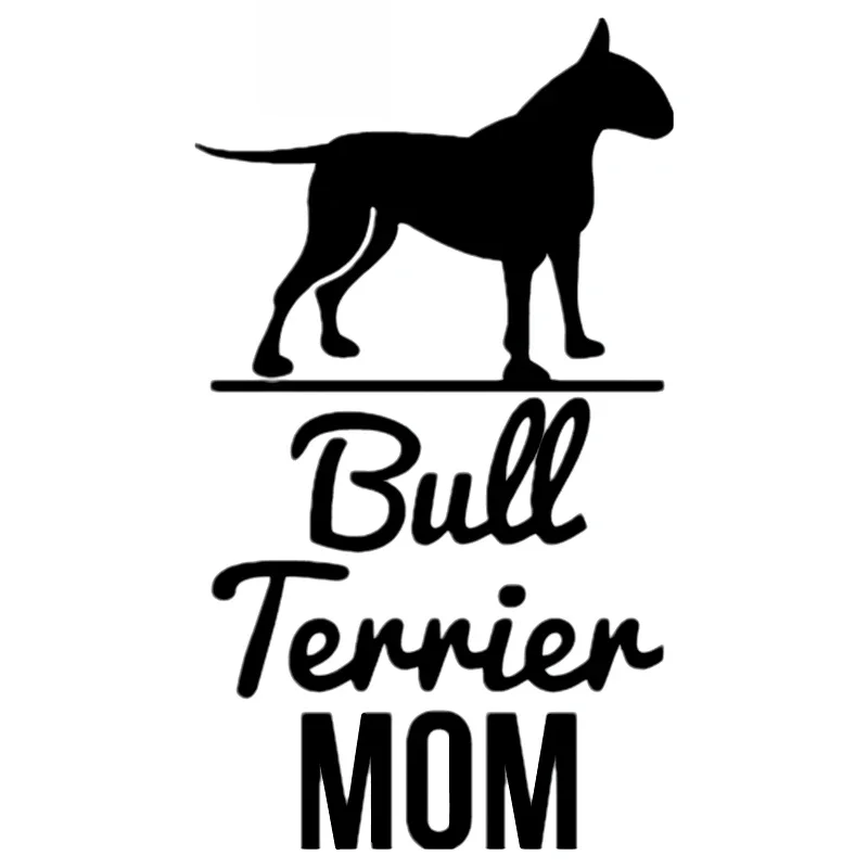 

Car Stickers Bull Terrier Mother Funny PVC Car Decoration Accessories Stickers Waterproof Sunscreen Black/white,21cm*12cm