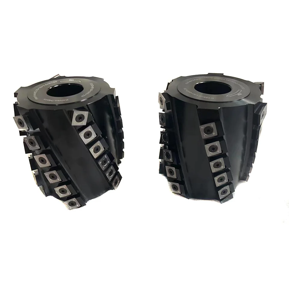 Aluminum Body  Cutting Wood Tool Machine Parts Lightly R150 R100 Tips Cutting Spiral Cutter Head