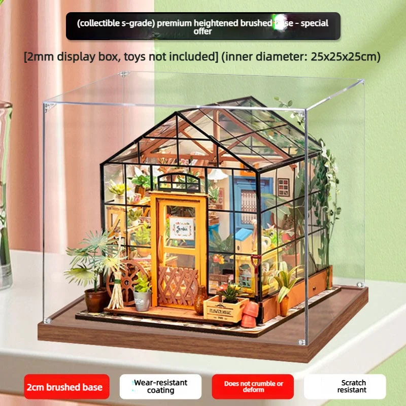 New Applicable To Rolife If Lekashi Flower House DIY Handicraft Cabin Acrylic Display Box (excluding building blocks set)