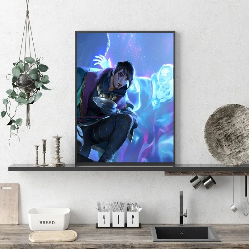 Popular Game Poster League of Legends Jinx Kaisa KDA Girl Prints Canvas Painting Wall Art Picture for Living LOL Game Home Decor