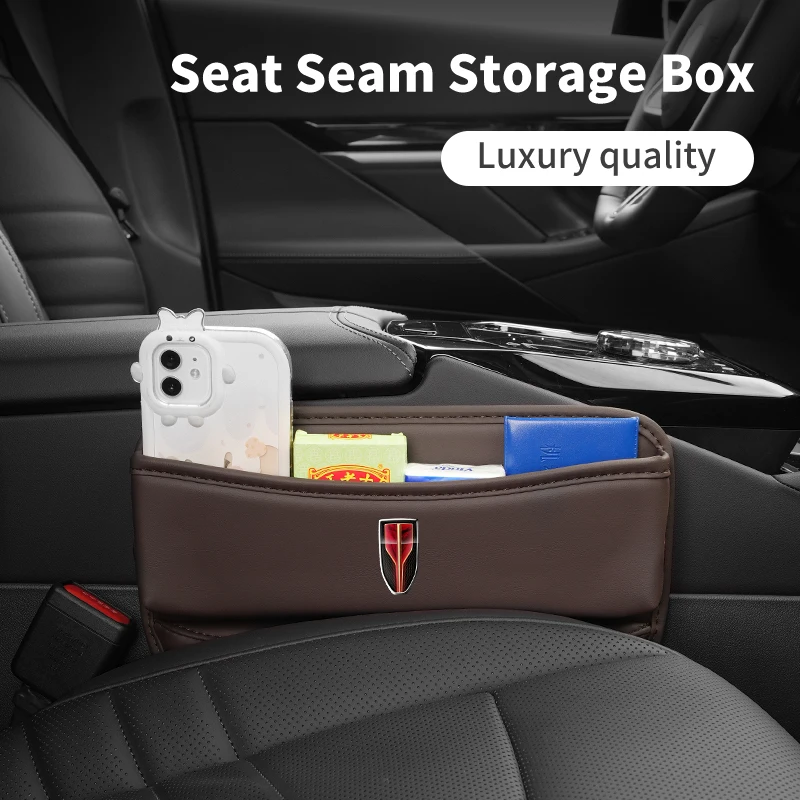Leather Car Seat Seam Storage Box For Hongqi HS5 H5 H9 E-QH5 HS7 E-HS9 H7 E-HS3 Vehicles Interior Stowing Accessories 2024