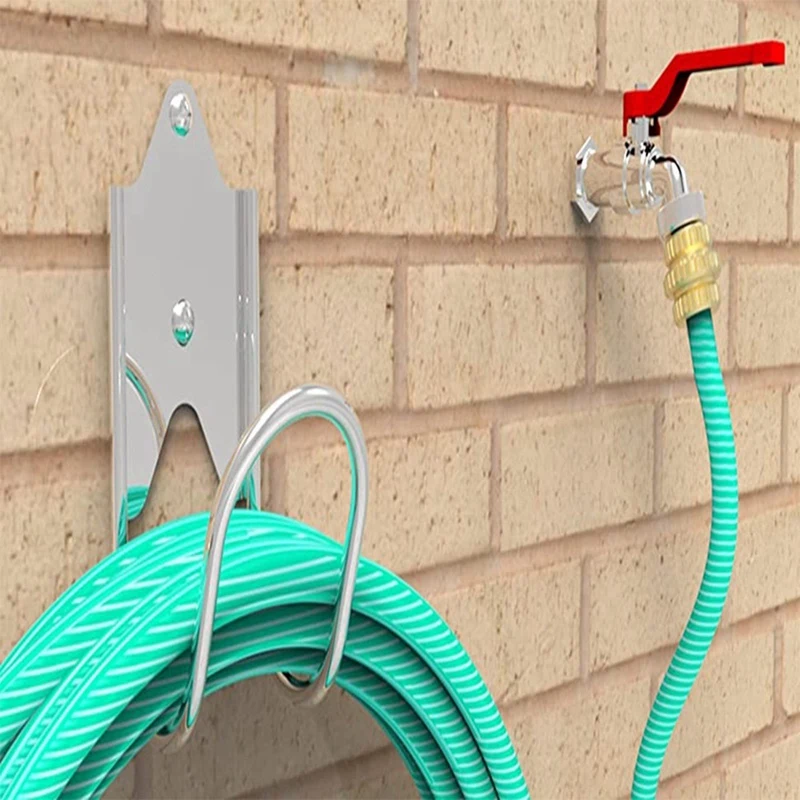 Garden Hose Holder Heavy Duty Garden Hose Hanger Wall Mount For Water Hose, Extension Cords, Air Compressor Hose