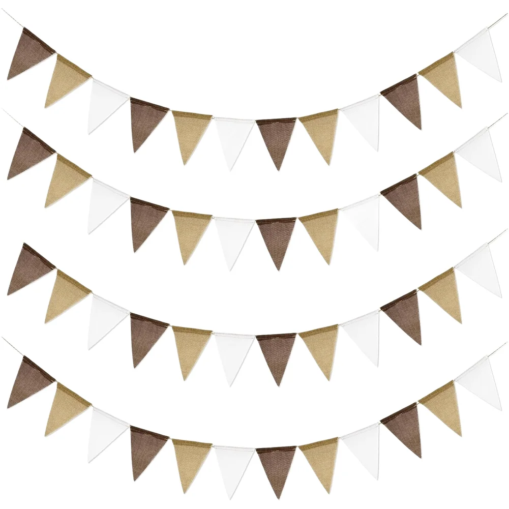 

For Wedding For Birthday Triangle Bunting Ombre Pennant Banner Wedding Decor Versatile Holiday Decoration Item