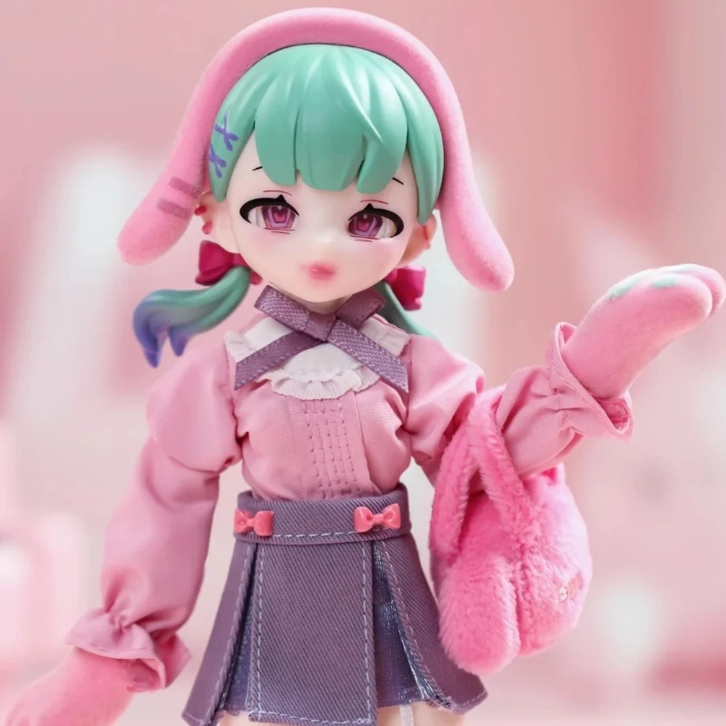 In Stock Genuine 18cm 1/6 Bjd Eve Lynna Fluffy Rabbit Anime Figure Articular Mobility Ornament Friends Birthday Decoration Gift