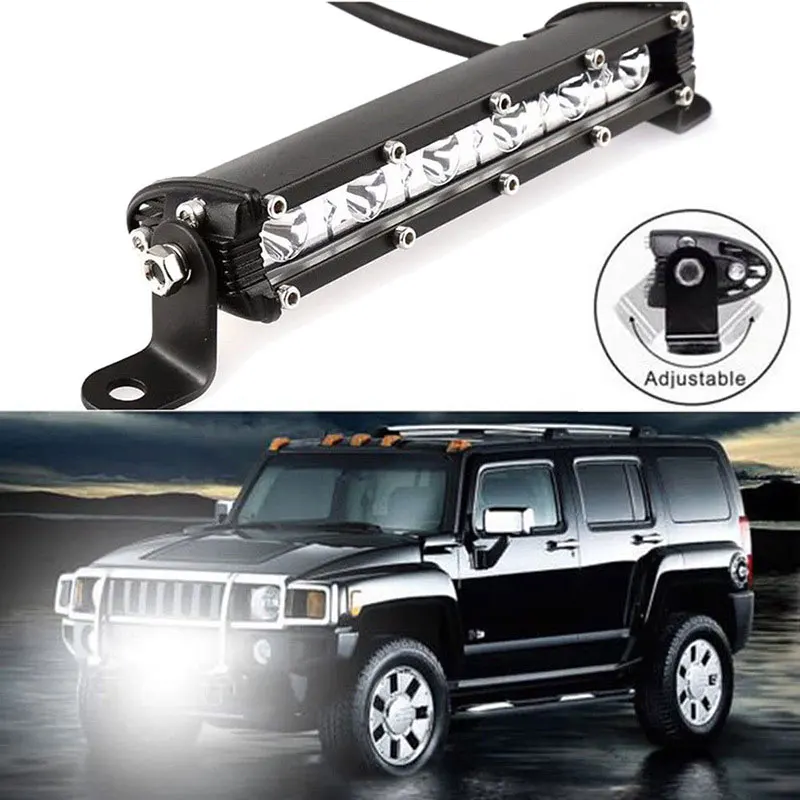 

12-24V 1PCS 6/12LED Spotlight LED Light Bar Offroad Slim Barra LED Work Light Bar for Truck Atv Car Driving Fog Light Accessorie