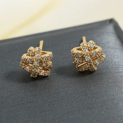 ZAKOL Simple Star Zircon CZ Stud Earrings for Women Girls Shiny Cubic Zirconia Crystal Minimalist Earring Jewelry Gift