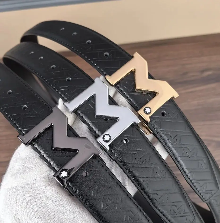 حزام جلد ماركة فاخرة للرجال مصمم سبيكة مشبك حزام الخصر الإناث الجينز بنطلون فستان حزام الخصر