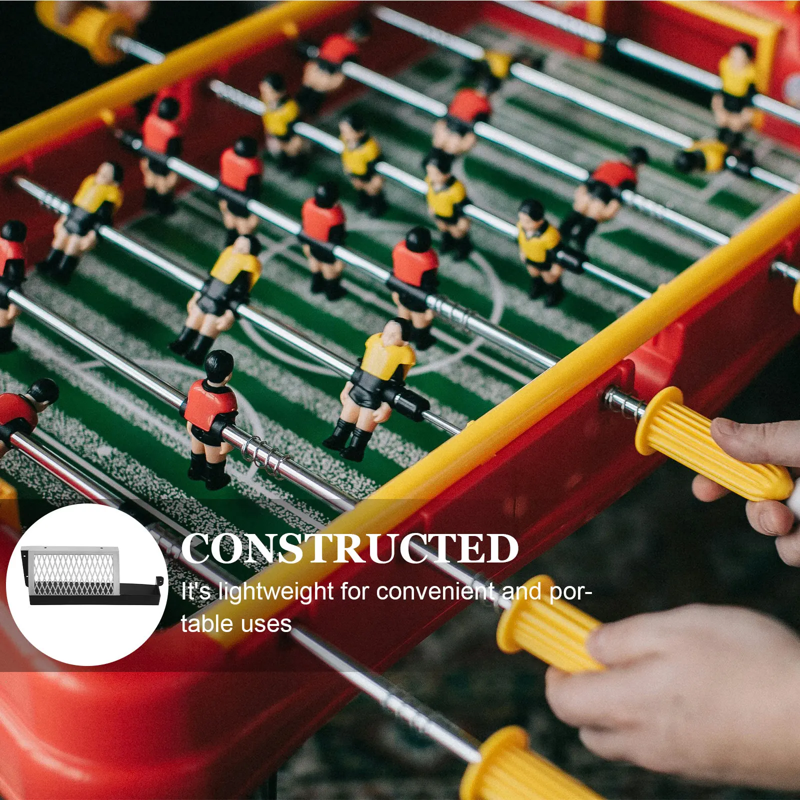 

2Pcs Foosball Table Ball Holder Heavy-Duty Plastic Frame Mesh Net Ball Collecting Box for Soccer Table Goal Replacement