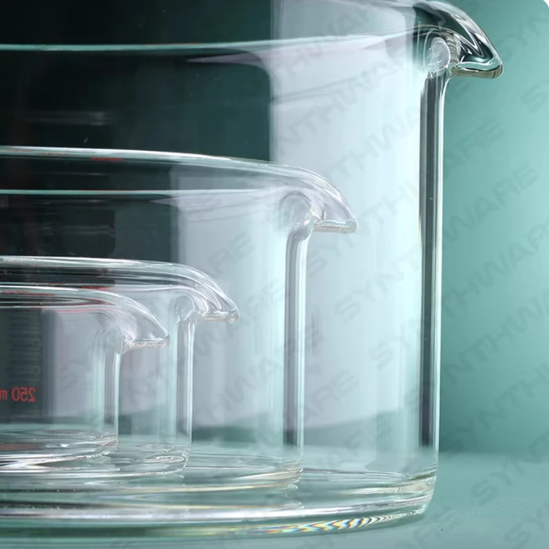Laboratory glass crystallizing dishes, evaporating dishes, high borosilicate wide beakers, diameter 80/100/150/200mm, spouted