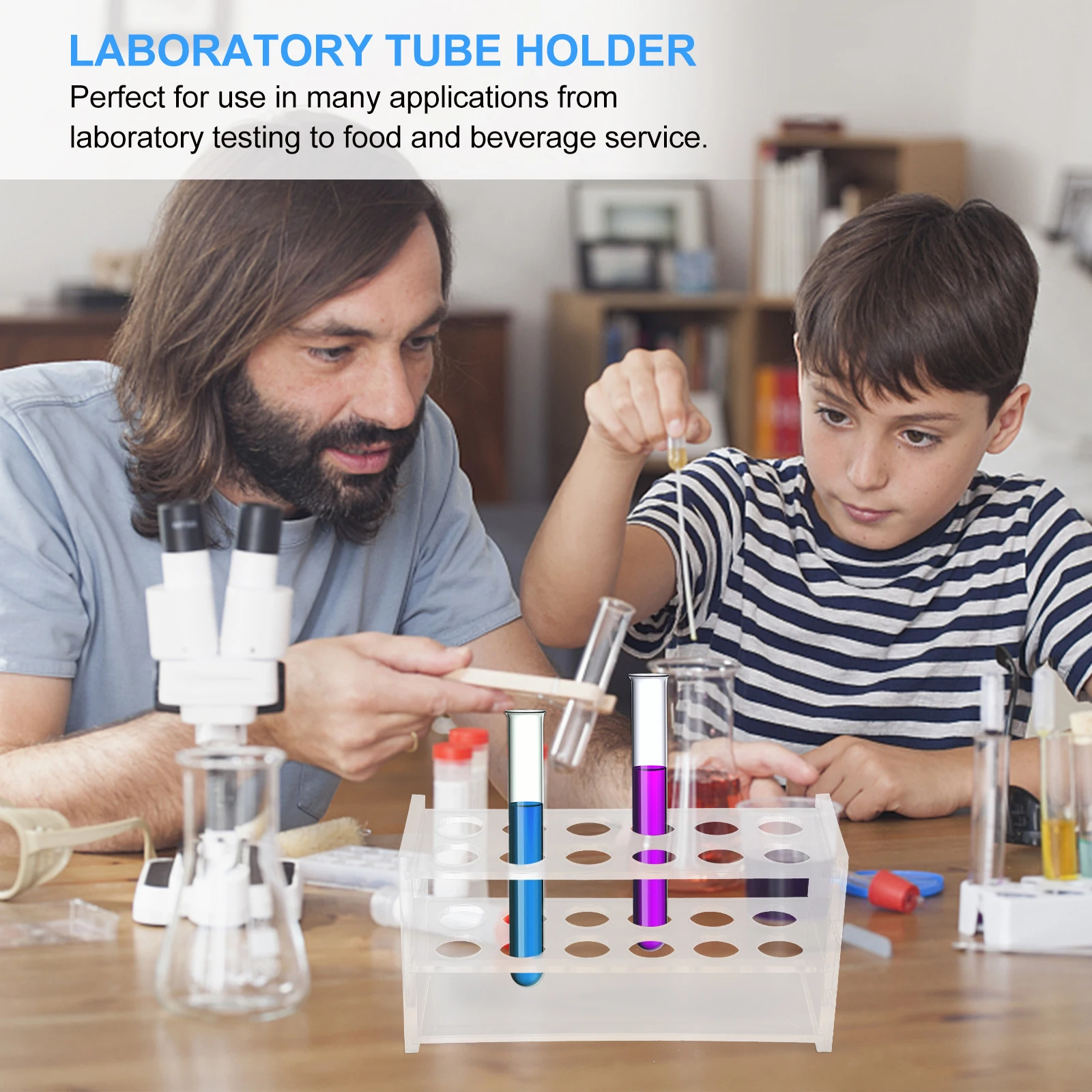 

Test Bracket Colorimetric Tube Laboratory Holder Transparent Organizer