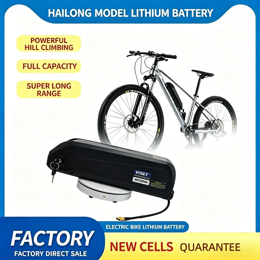 

100% 48V 20AH Waterproof Powerful Ebike Battery Hailong/Shark 21700 Ebike Battery for 250W -1000W for Bafang BBS02 BBS03 BBSHD