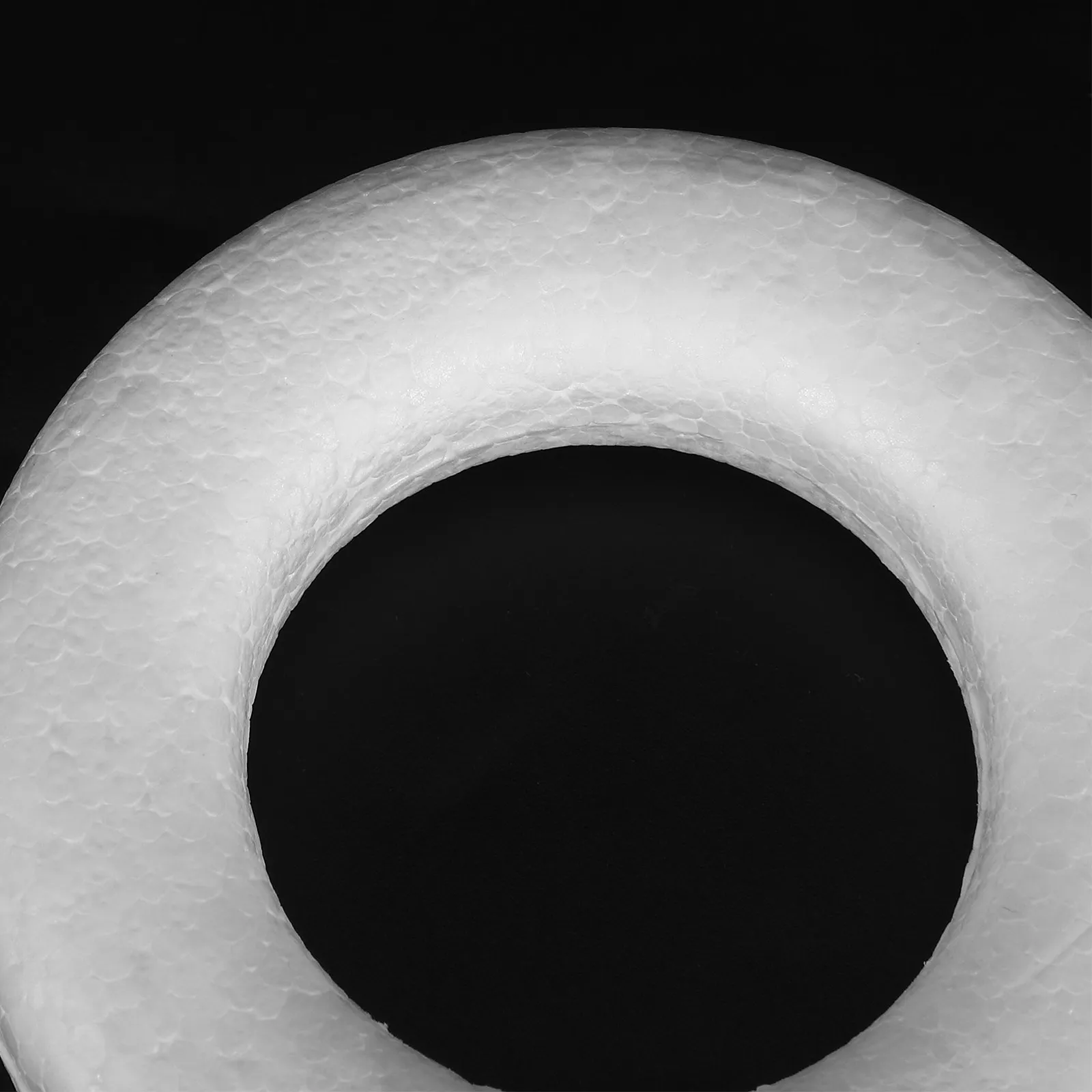 25Pcs White Round Wreath Craft Rings DIY Foam Circle Ornament Handcraft Supplies Christmas Projects Wreath Ring view 4