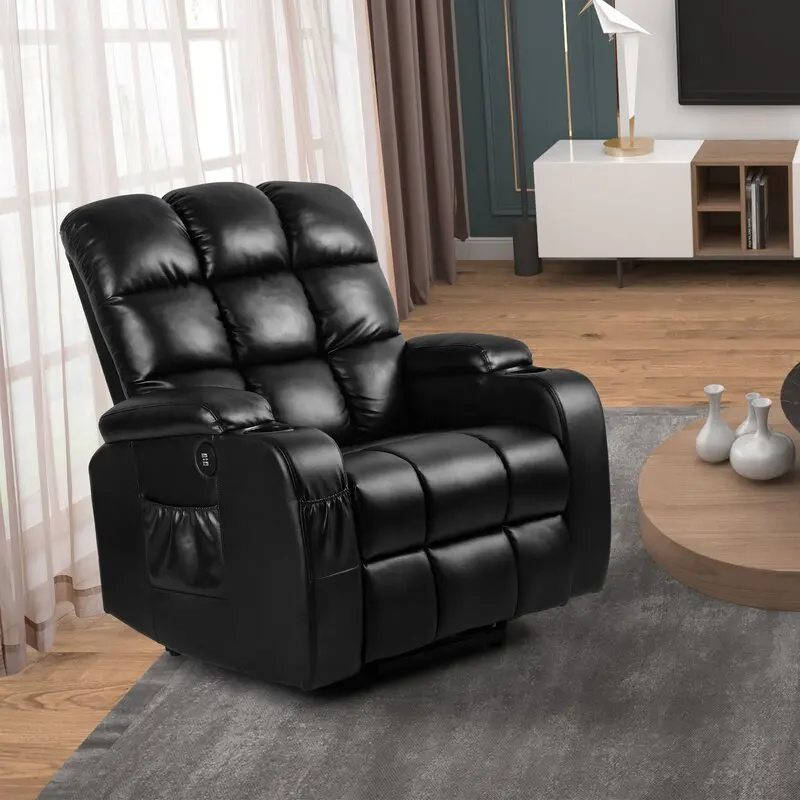 يمكن تخصيص مقعد رفع الجلود الفاخرة المسنين المسرح المنزلي متعدد الوظائف الترفيه كرسي كهربائي أريكة كرسي التدليك #6