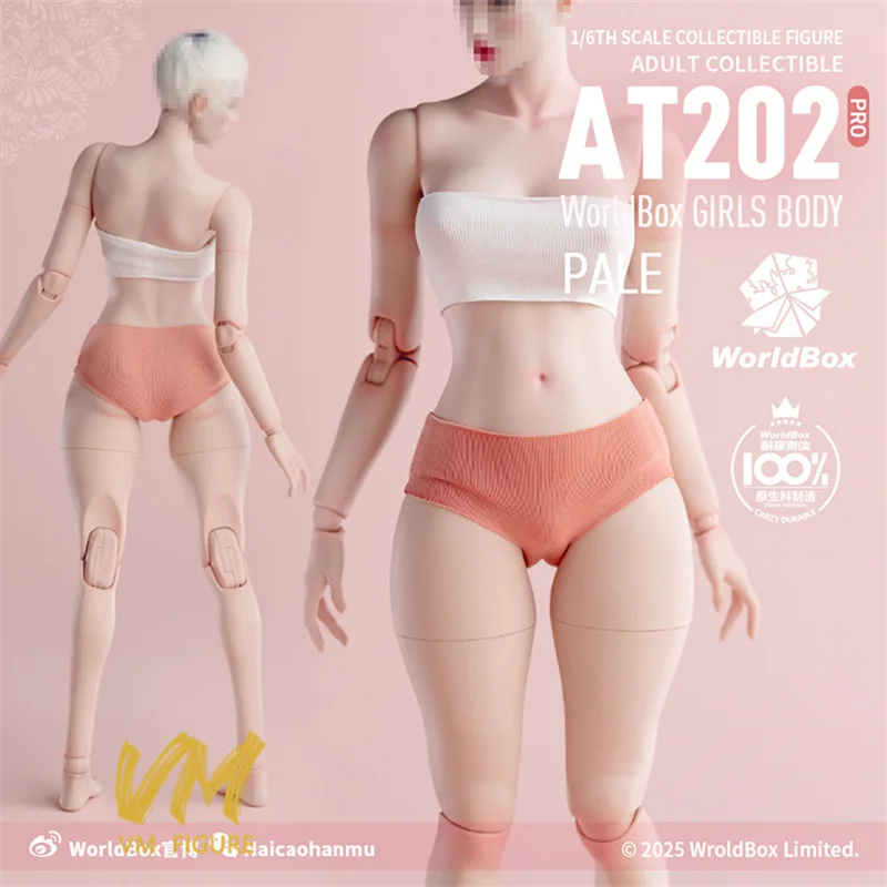 جديد Worldbox 1/6 AT202/AT202 Pro ترقية Ver Girl المشتركة مرنة الجسم الدهون الساق نموذج 12 ''أنثى الجندي عمل الشكل ألعاب الدمى #5