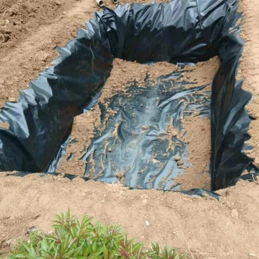 

Pond Anti-seepage Membrane Large Size Black PE Liner for Pools Ponds Fountains Waterfall Waterproof Reusable Pond Supplies