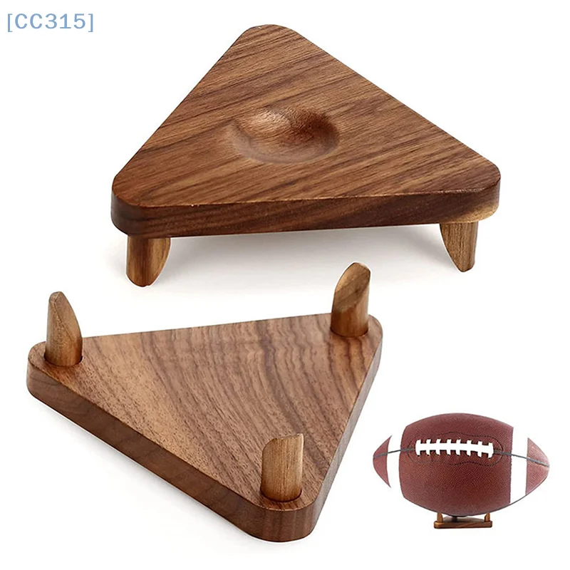 Wooden Ball Holder Ball Display Stand Sports Ball Storage Rack For Basketball Football Volleyball Soccer Triangle Rack