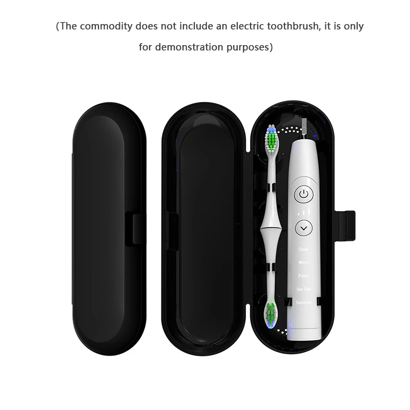 Spazzolino elettrico universale custodia da viaggio custodia per testina organizer scatola portatile materiale per uso alimentare PP bianco blu nero rosa