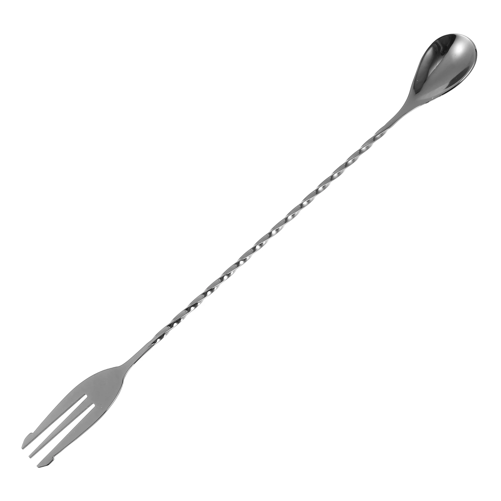 

Cocktail Stirring Spoon Long H Bar Tool Stainless Steel Drinks Mixer Bartending Utensil Glassware Accessory