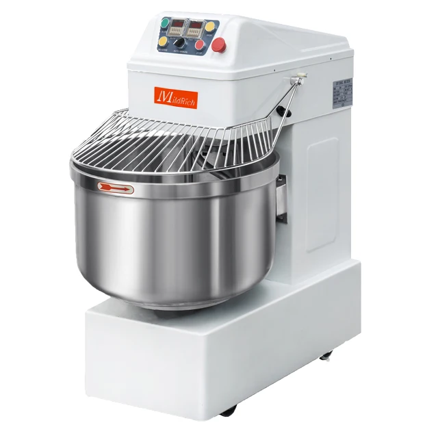 CE Approved Bakery Shop 64Liter 25kg 50Kg Spiral Dough Mixer Pizza Dough Kneading Machine