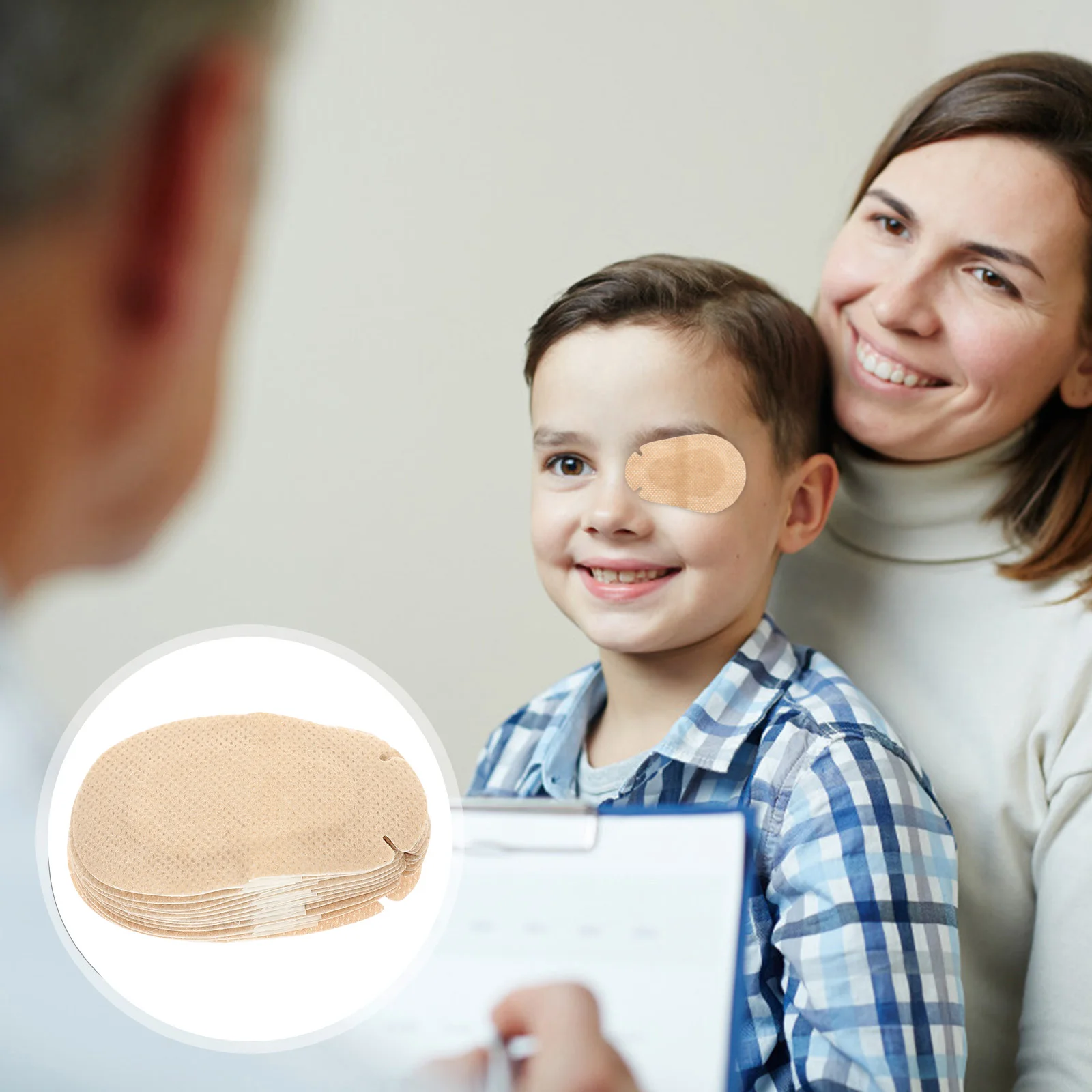 

60 Pcs Sensitive Children's Kids Patches Skin Tape Non-woven Fabric Bandages Adhesive Eyeshade