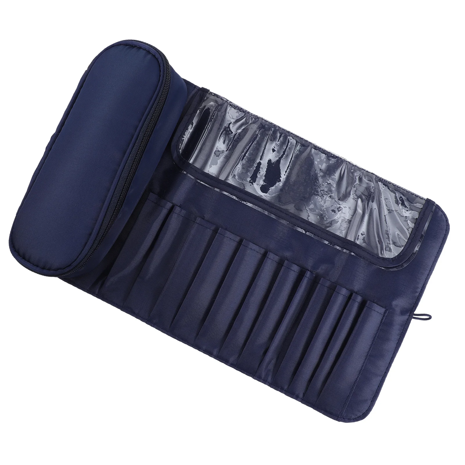 حقيبة فرش المكياج، مادة ممتازة، خفيفة الوزن، قابلة للطي، منظم فرش، حقيبة تخزين للسفر، حقيبة مكياج محمولة #3